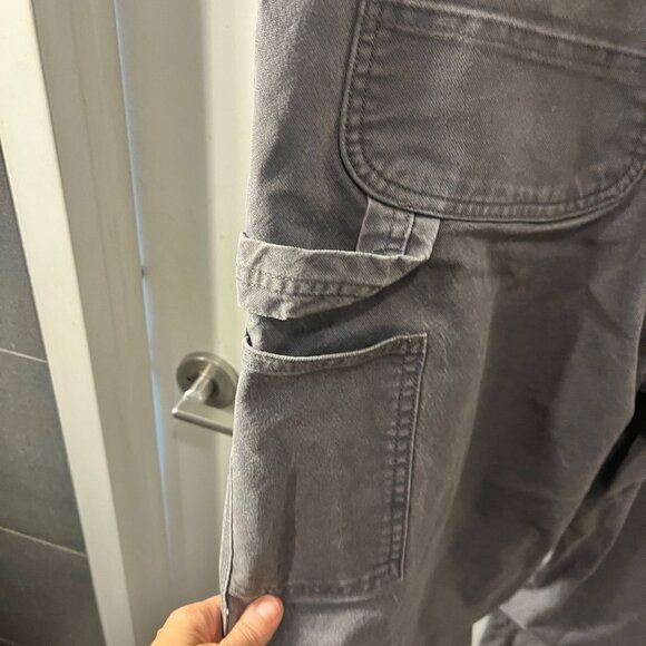 Vintage  Men's Grey Carhartt Relaxed Carpenter Jeans Size 44 x 34 - Picture 7 of 13